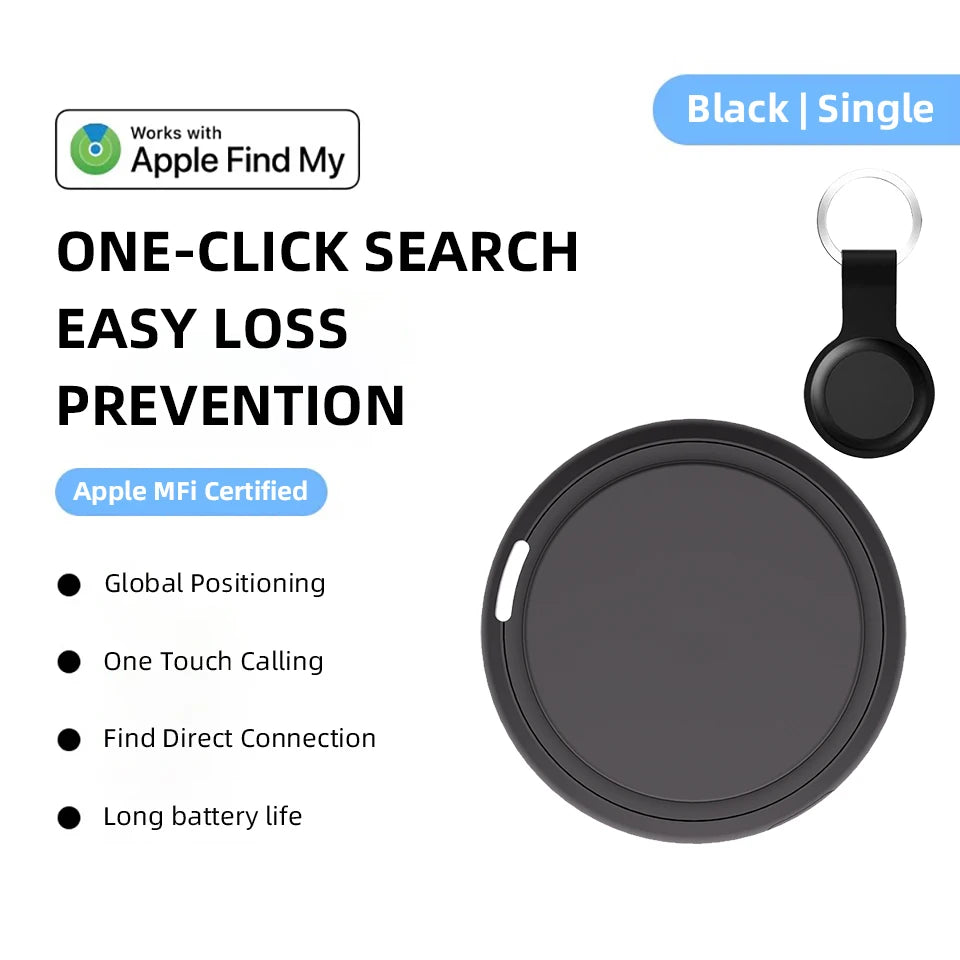 Portable Personal GPS Locator on Find My APP Searching Position Identification and Loss Prevention Alarm Locator