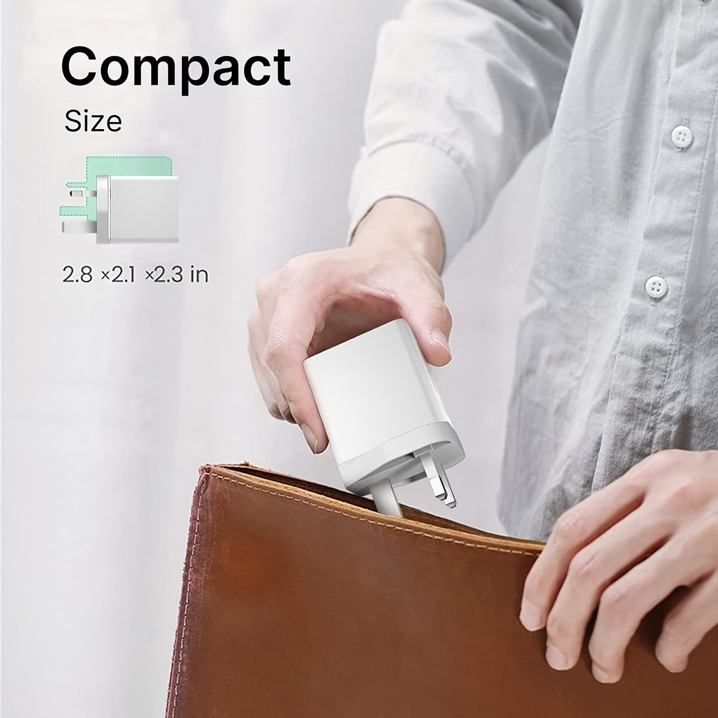 4-Port USB Fast Charger UK Plug - Quick Charge 3.0 Wall Adapter for iPhone & Android Devices (10-20W)